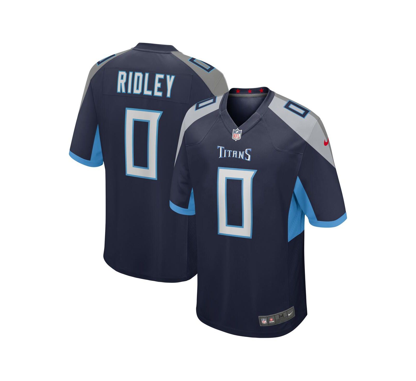 Мужская джерси Nike Calvin Ridley Navy Tennessee Titans Game Player