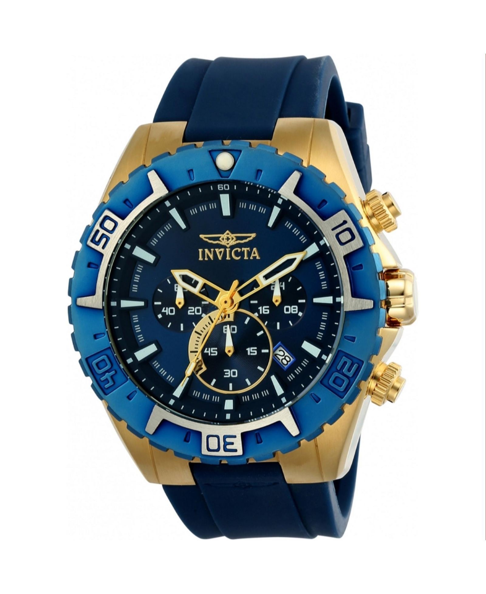 Мужские часы Invicta 22525 Aviator Quartz Blue Dial