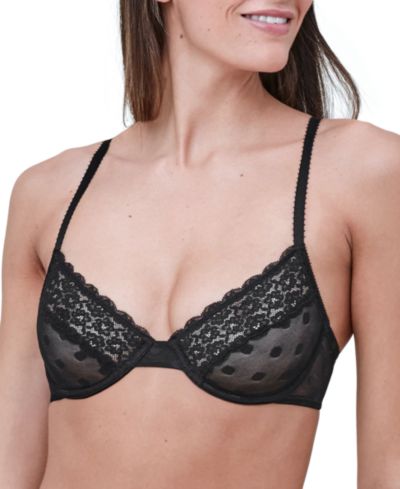 Skarlett Blue Women's Dare Dot Pattern Unlined Underwire Bra