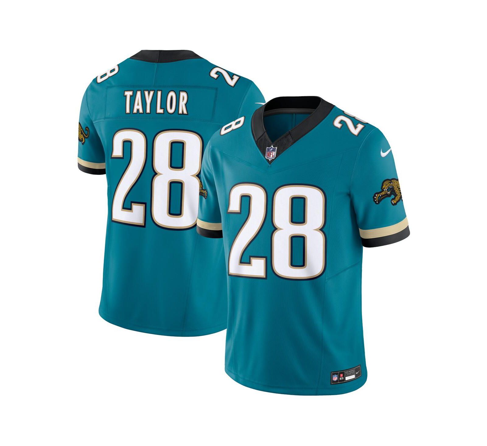 Мужская джерси Nike Fred Taylor Jacksonville Jaguars Prowler Throwback Vapor F.U.S.E. Limited