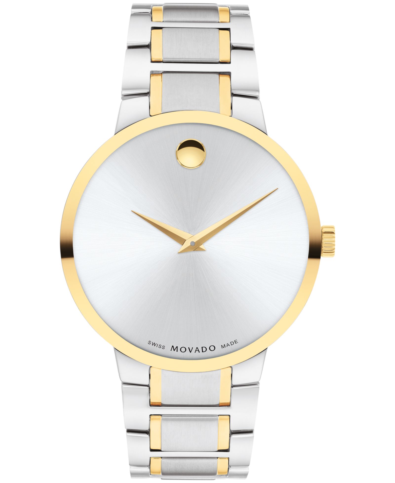 Мужские часы Movado Portfolio Swiss Quartz Stainless Steel Yellow Pvd 40MM
