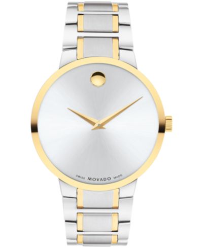 Мужские часы Movado Portfolio Swiss Quartz Stainless Steel Yellow Pvd 40MM