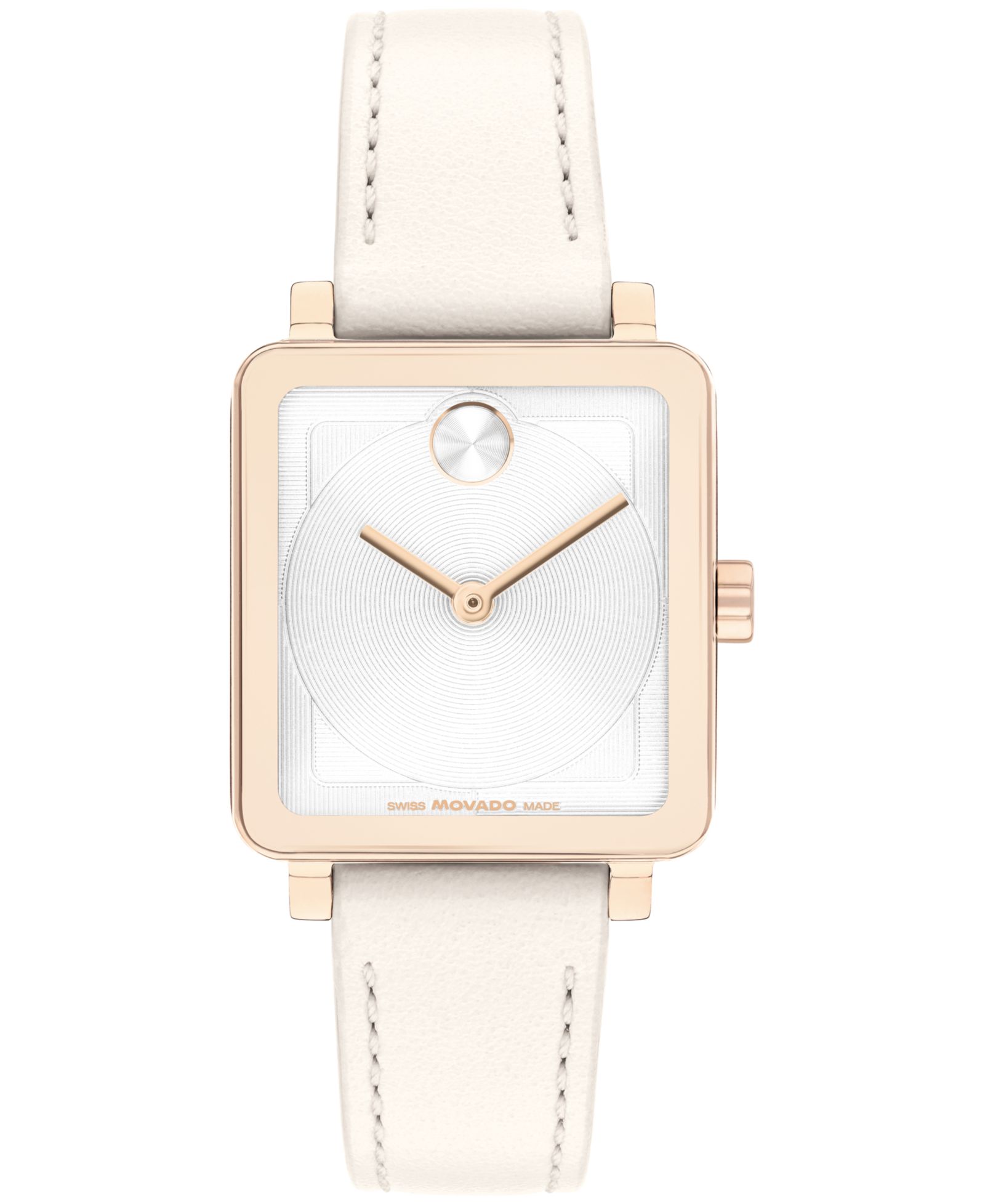 Женские часы Movado Bold Evolution 2.0 Swiss Quartz, белая кожа, 26mm