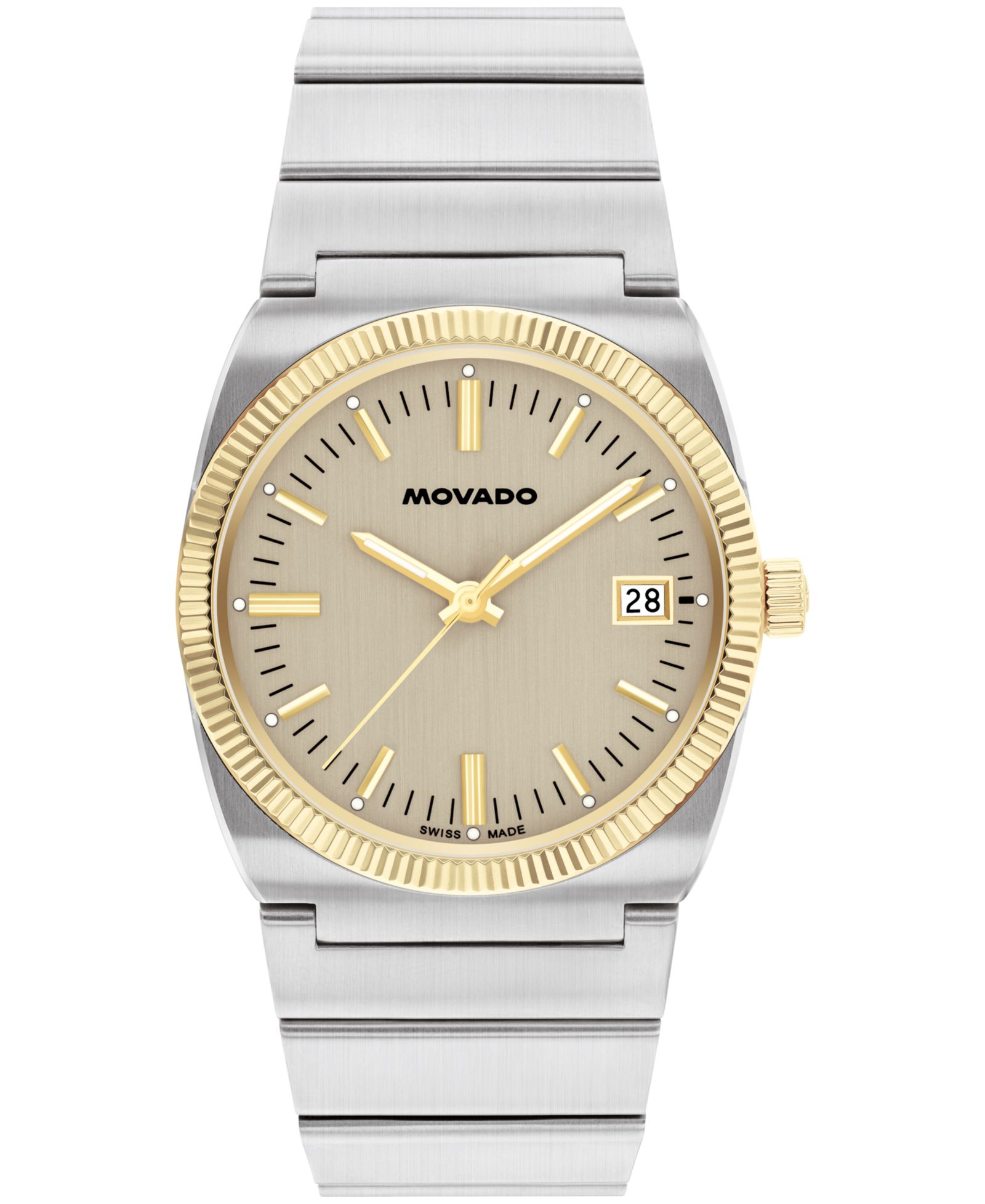 Мужские часы Movado Ondoplan Swiss Quartz Stainless Steel 36mm