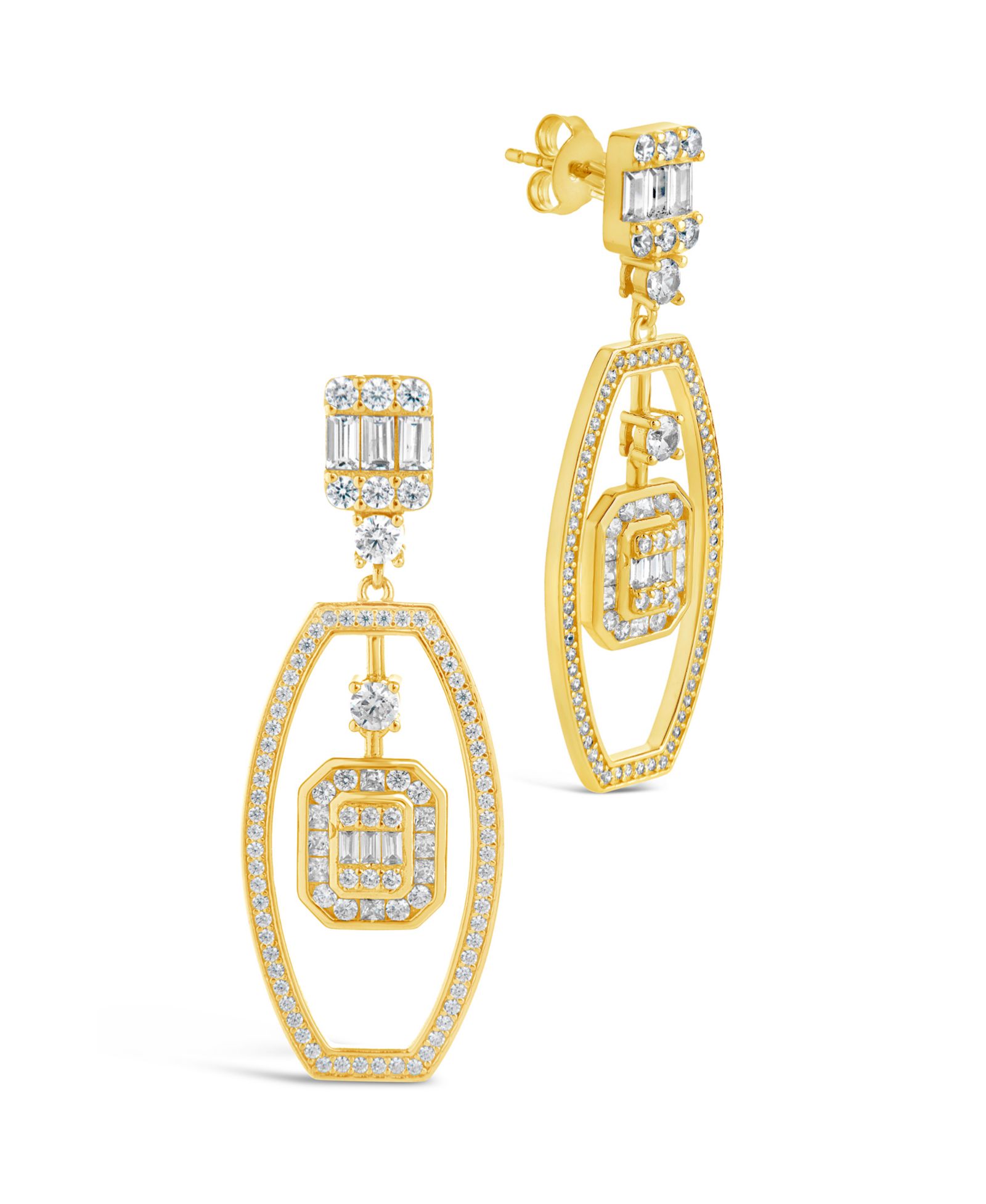 Sterling Forever Серьги-подвески с кубическим цирконием
