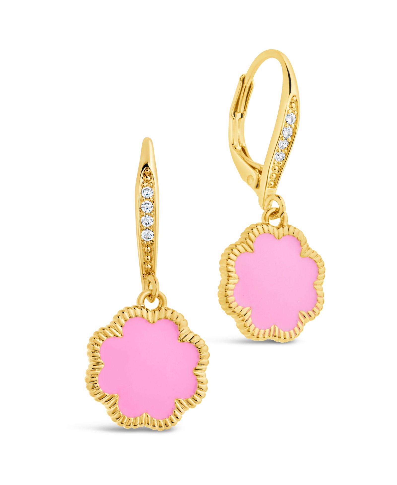 Серьги Sterling Forever Rose Petal Short Drop