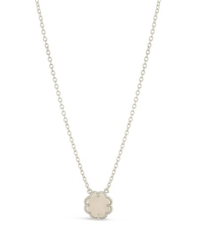 Sterling Forever Rose Petal Pendant Necklace