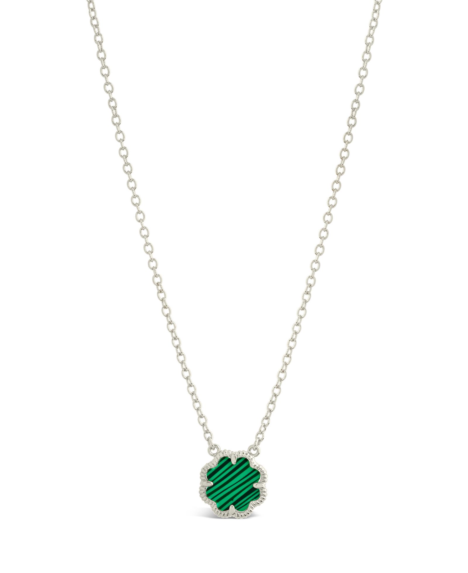 Sterling Forever Rose Petal Pendant Necklace