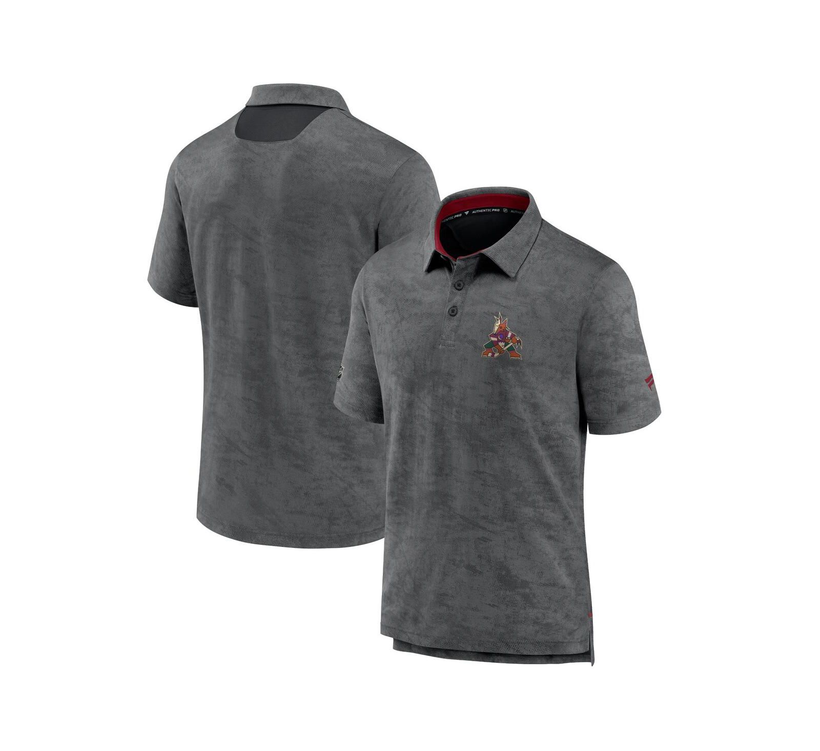 Мужское поло Fanatics Black Arizona Coyotes Authentic Pro Rink