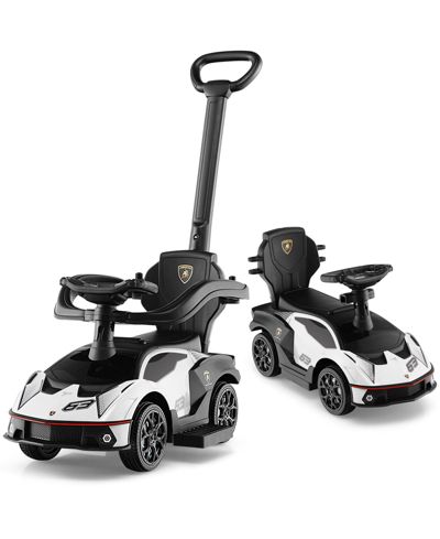 Sugift 3-in-1 Licensed Lamborghini Ride-On Push Car, 55 lbs, Ages 1+