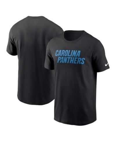Мужская футболка Nike Black Carolina Panthers Primetime Wordmark Essential