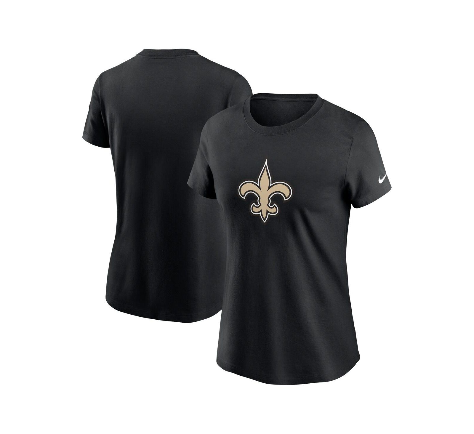 Nike Women's Black New Orleans Saints Primary Logo T-Shirt