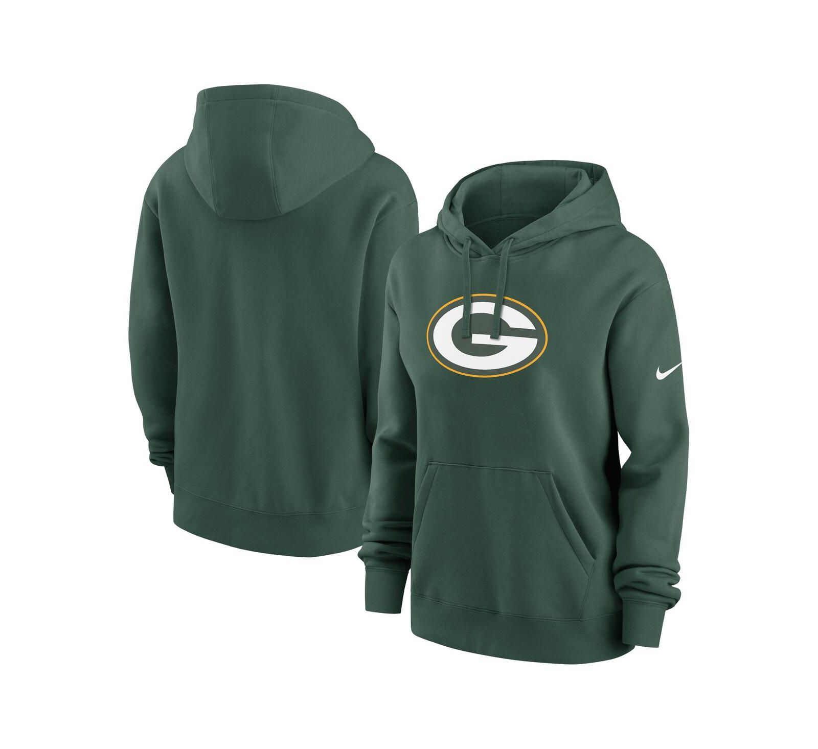 Женское худи Nike Green Bay Packers Club Fleece Pullover