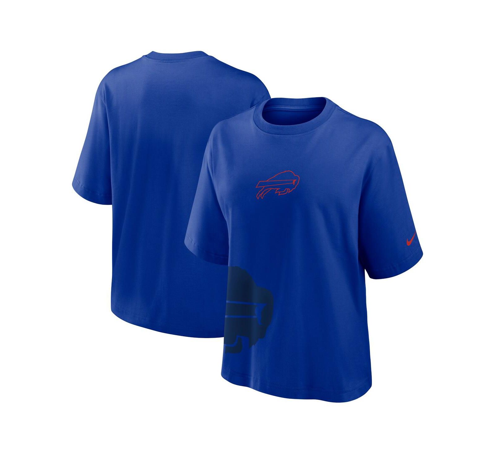 Женская футболка Nike Royal Buffalo Bills Boxy T-Shirt