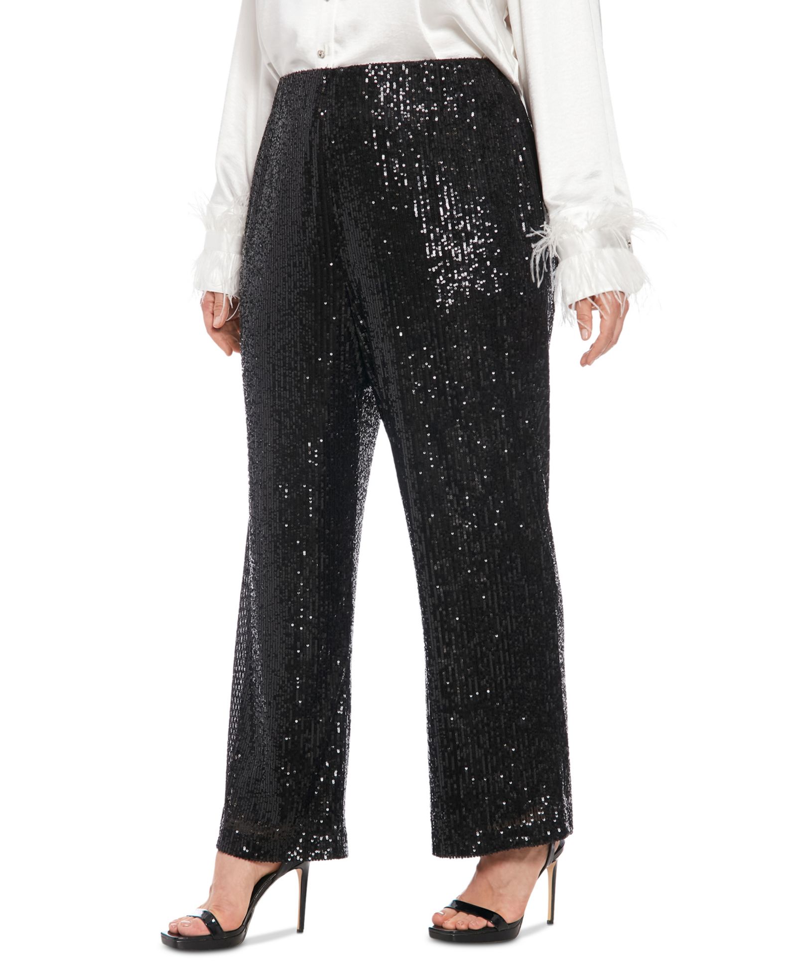 Брюки Muse Plus Size Sequined Pull-On