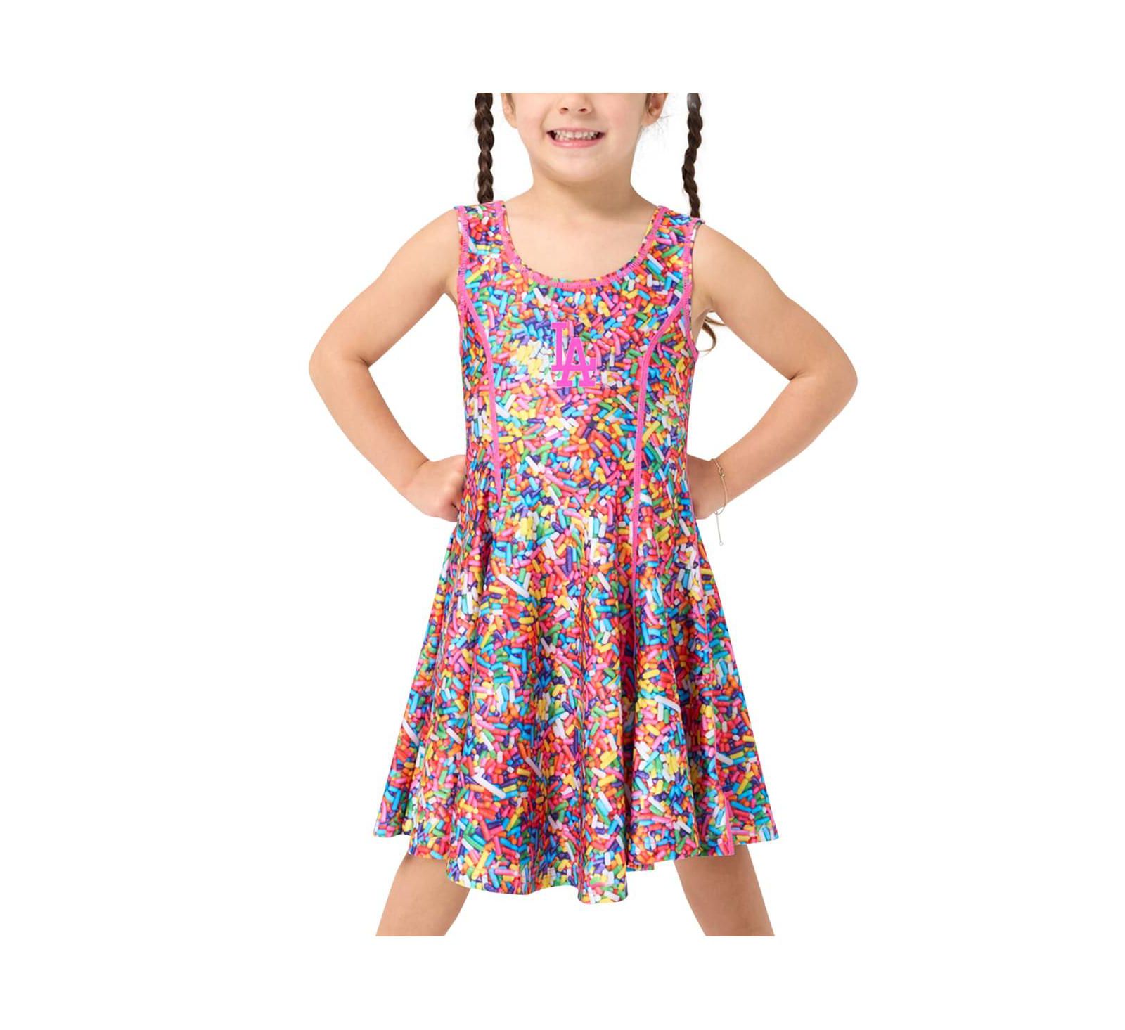 Платье Terez Girls Toddler Pink Los Angeles Dodgers Hi-Shine Skater