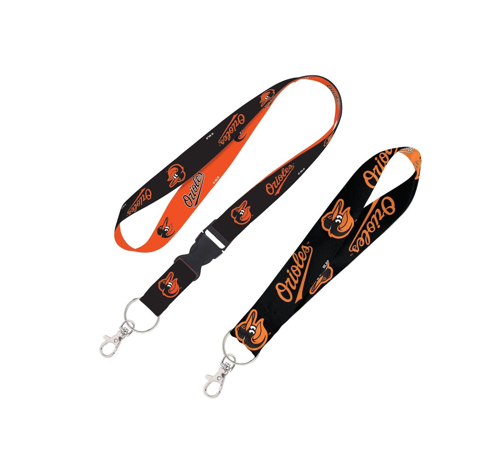 Wincraft Baltimore Orioles 2-Pack Lanyard with Detachable Buckle Key Strap Set