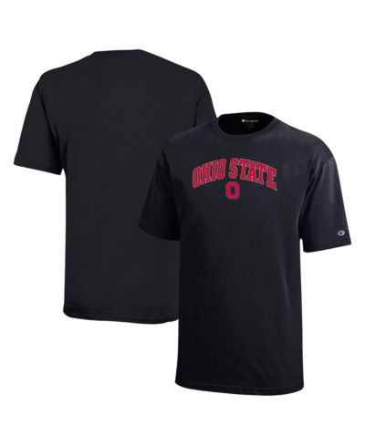 Champion Футболка с логотипом Ohio State Buckeyes для мальчиков и девочек, черная
