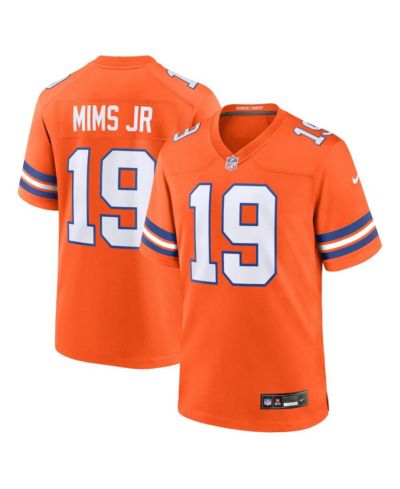 Nike Men's Marvin Mims Jr Orange Denver Broncos Mile High Collection 1977 Throwback Player Game Jersey