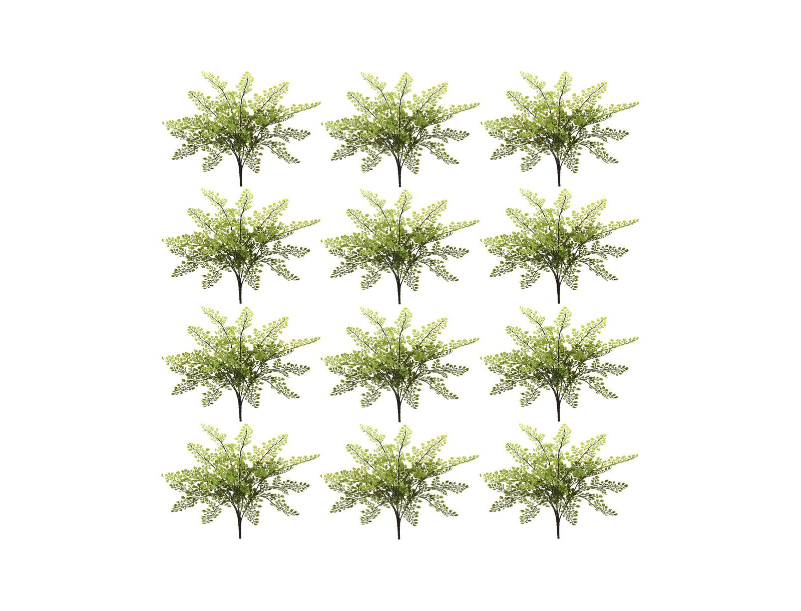 Искусственное растение Slickblue Maidenhair Fern для декора (набор из 12 штук)