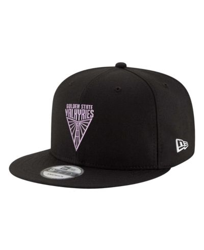 Мужская и женская кепка New Era 9FIFTY Snapback с логотипом Golden State Valkyries в цвете Eclipse Black