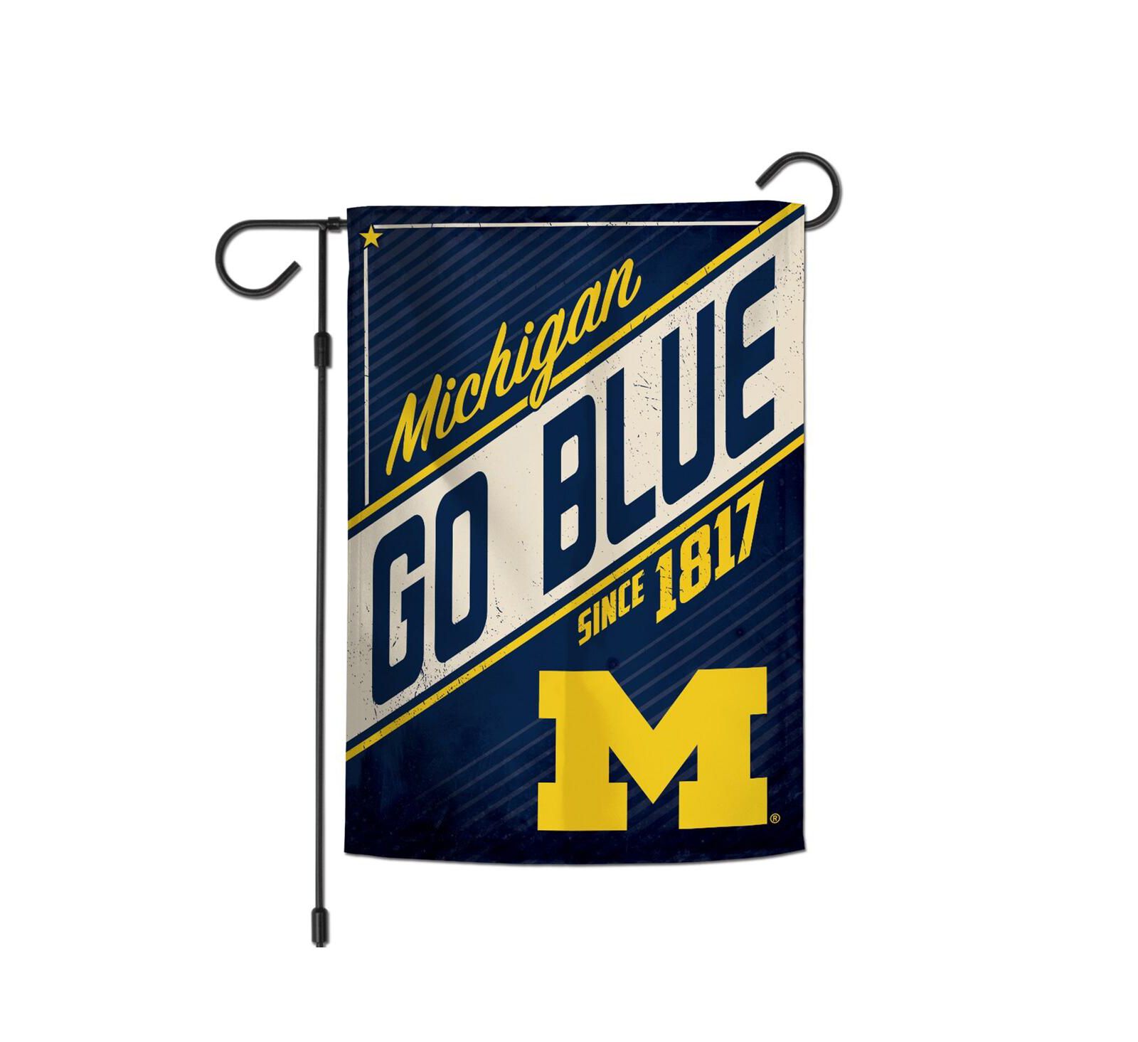 Садовый флаг Wincraft Michigan Wolverines 12" x 18" с логотипом с двух сторон