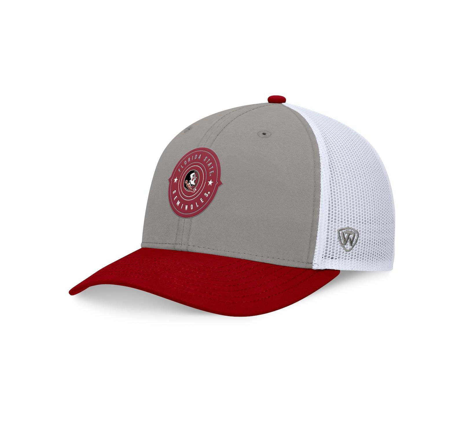 Top of the World Men's Gray/Garnet Florida State Seminoles Rob Trucker Adjustable Hat