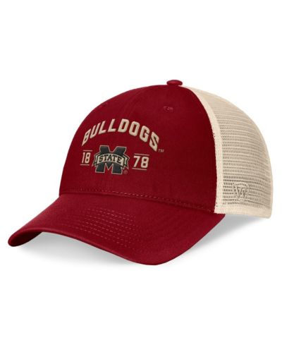 Top of the World Men's Maroon Mississippi State Bulldogs Heritage Waylon Trucker Adjustable Hat