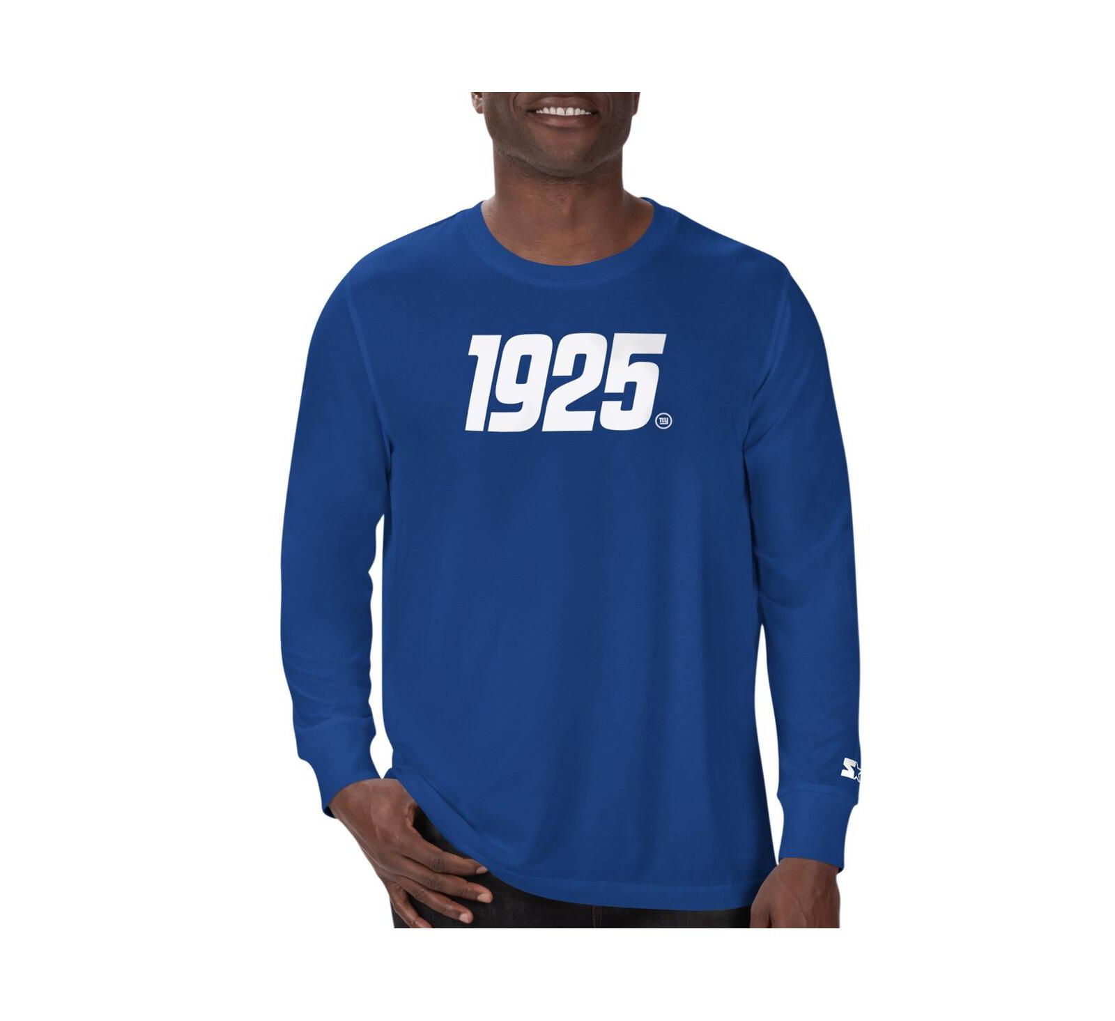 Starter Мужская футболка с длинным рукавом Royal New York Giants 1925 Collection