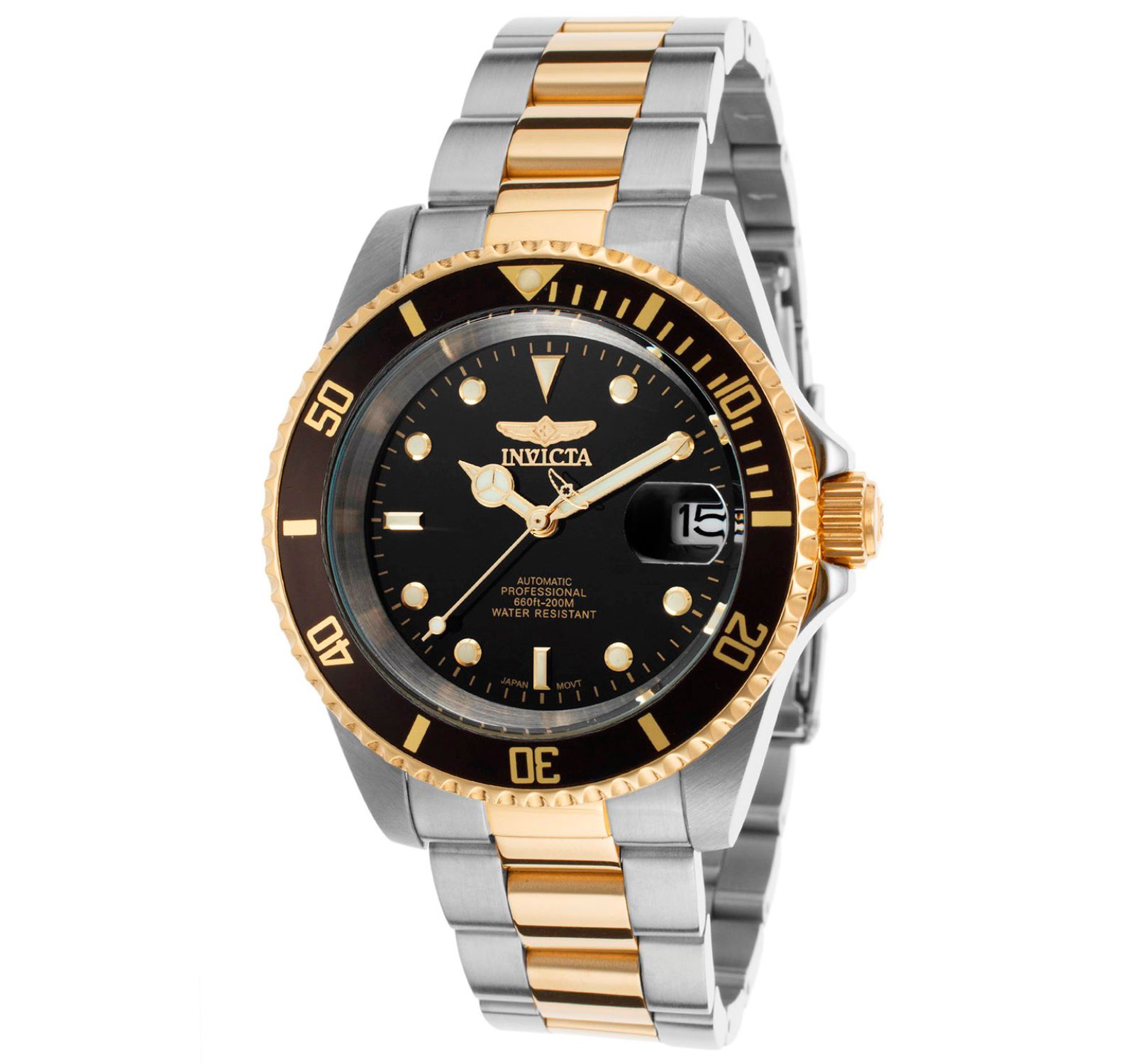 Мужские часы Invicta Bolt Quartz Chronograph Black, Rose Gold