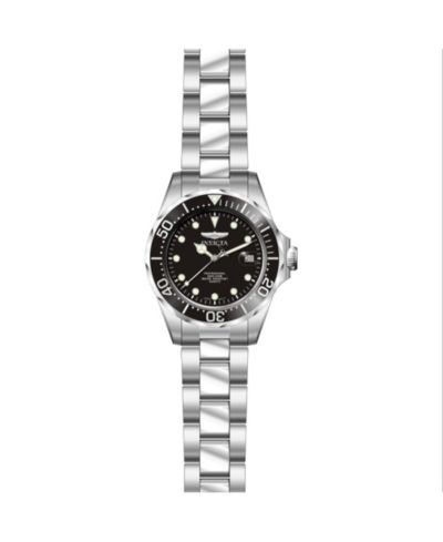 Invicta Мужские часы Pro Diver Quartz 3 Hand Black Dial 17046