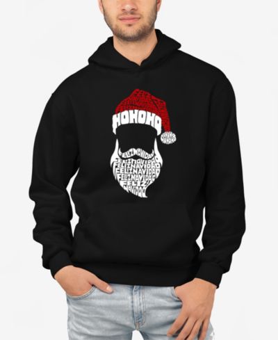Мужское худи LA Pop Art Feliz Navidad Santa Claus Word Art