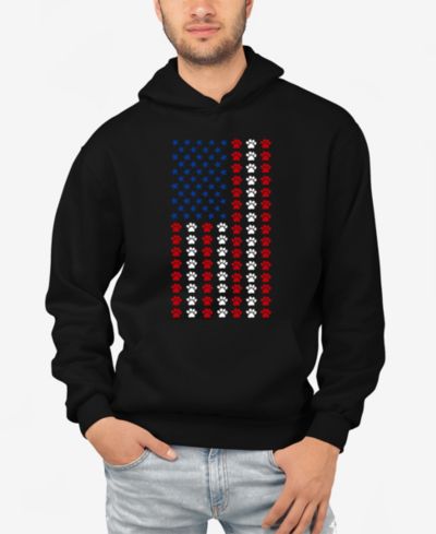 Мужское худи LA Pop Art Paws Flag Word Art
