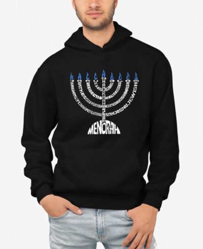 Мужское худи LA Pop Art Menorah Word Art