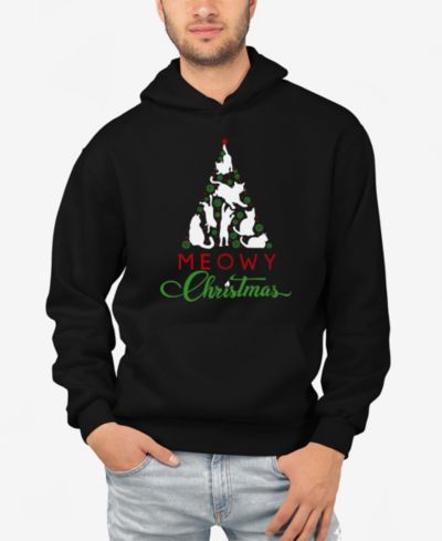 LA Pop Art Мужское худи Meowy Christmas Tree