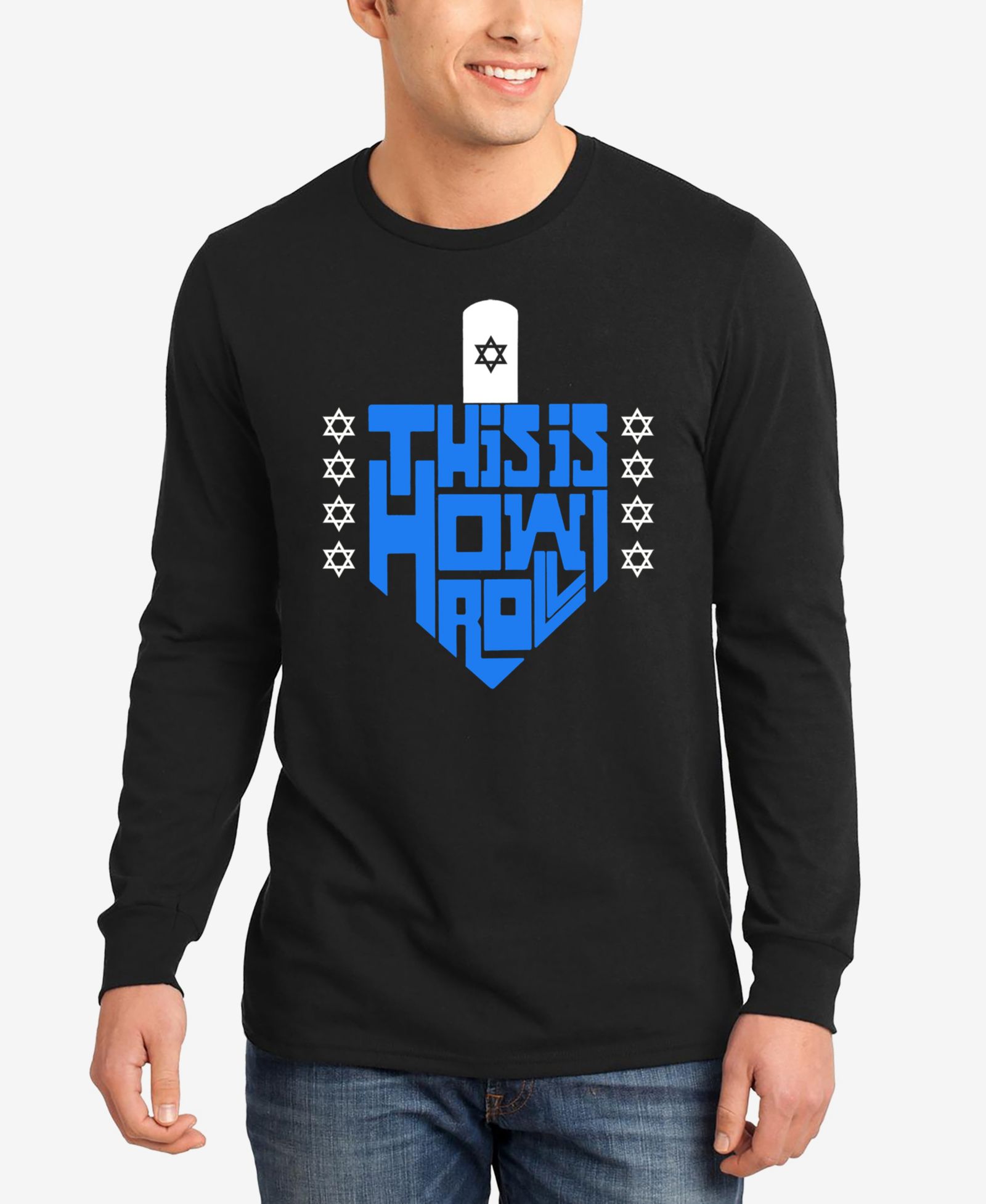 LA Pop Art Men's This Is How I Roll Word Art Long Sleeve T-Shirt