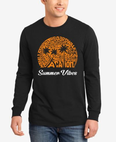 LA Pop Art Мужская футболка с длинным рукавом Summer Vibes