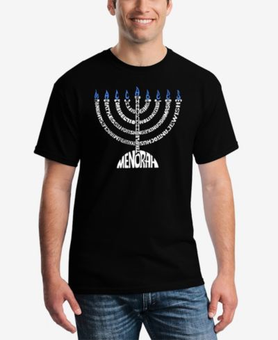 Мужская футболка LA Pop Art Menorah Word Art
