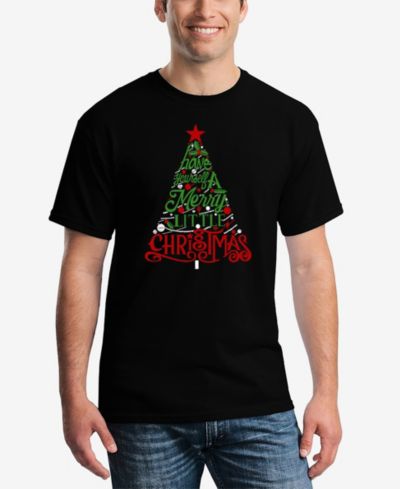 LA Pop Art Men's Have Yourself a Merry Little Christmas Word Art T-Shirt