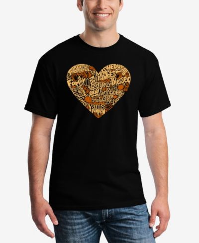 Футболка LA Pop Art Men's Thanksgiving Heart Word Art
