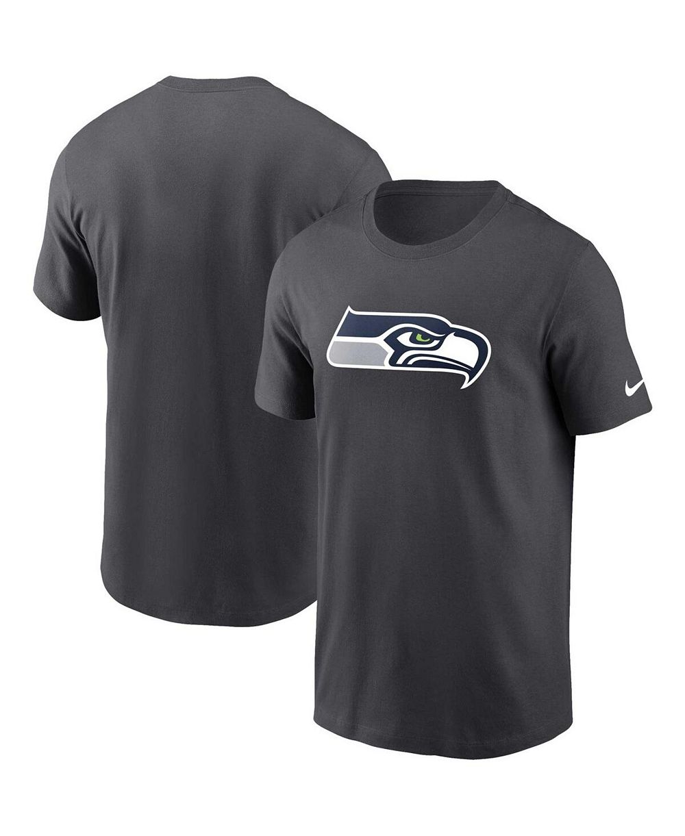 Nike мужская футболка Seattle Seahawks с логотипом, цвет Anthracite