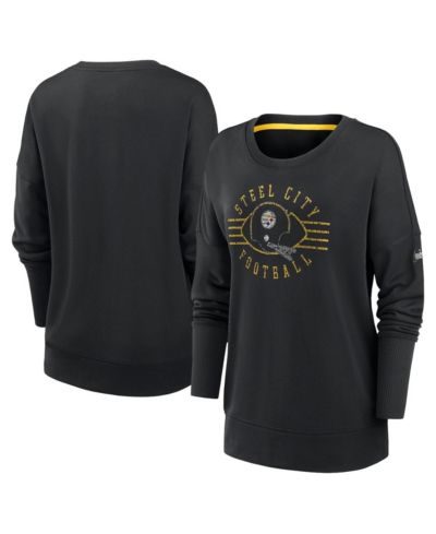 Nike женская толстовка Pittsburgh Steelers Rewind Playback Icon Performance Pullover