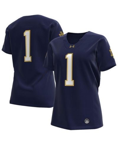 Женская реплика джерси Under Armour 1 Notre Dame Fighting Irish для американского футбола