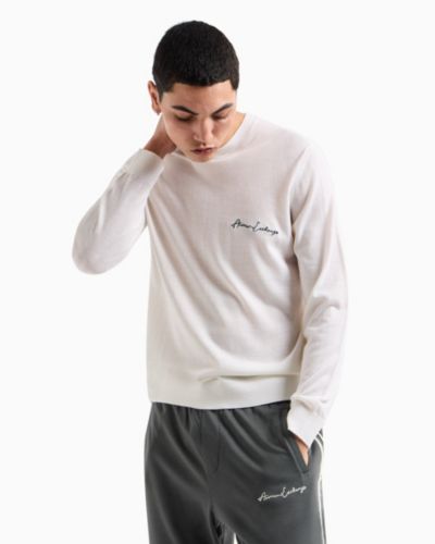 Свитер A|X Armani Exchange Men's Wool Mix Signature Logo