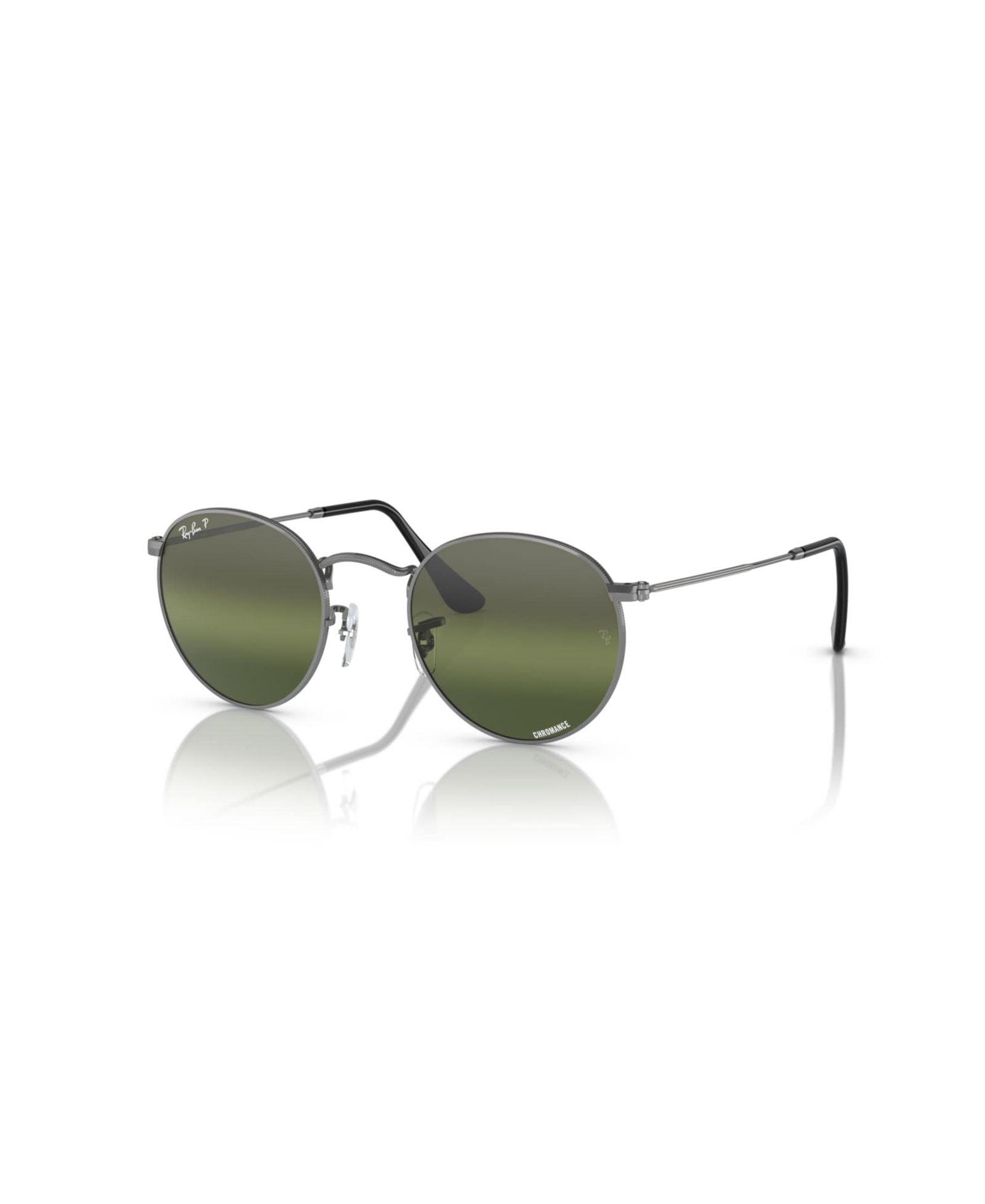 Ray-Ban Men's Polarized Round Metal Polarized Lenses Sunglasses, RB3447