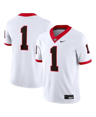 Мужская игровая джерси Nike 1 White Georgia Bulldogs