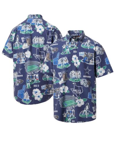 Мужская рубашка Reyn Spooner Navy Dallas Cowboys Scenic Button-Down