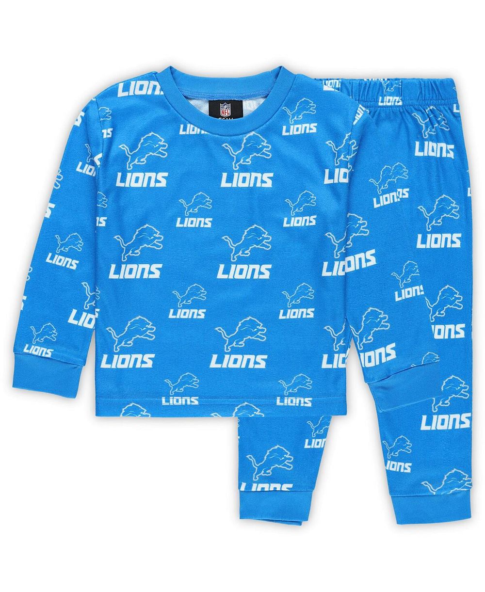 Детский комплект из футболки и брюк Outerstuff Blue Detroit Lions All-Over-Print