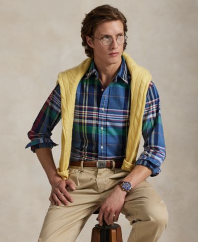 Мужская рубашка Polo Ralph Lauren Classic-Fit Plaid Oxford