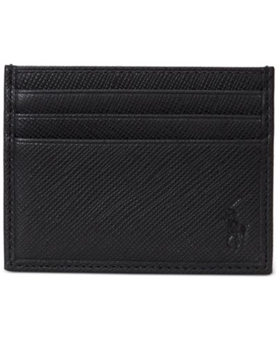 Мужской кожаный картхолдер Polo Ralph Lauren Saffiano